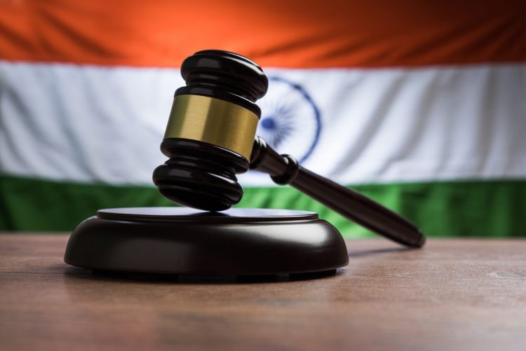 Indian Flag with Gavel