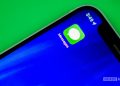 Apple iMessages on iPhone stock photo 4