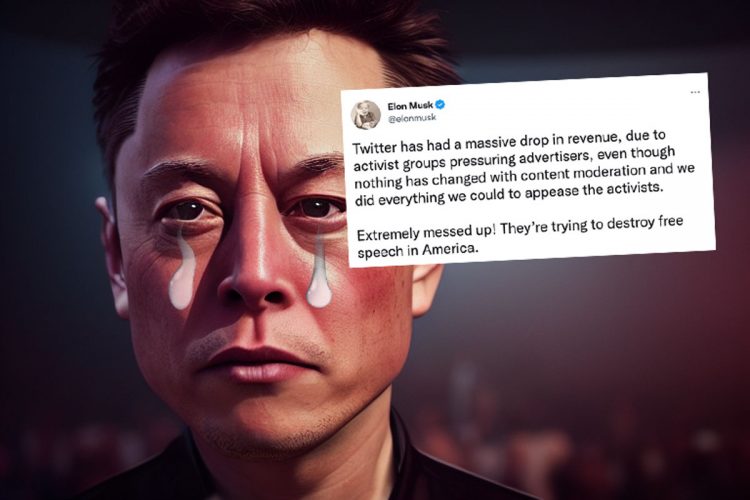 Musk blames Twitter's "massive drop in revenue" on "activists," instead of blaming himself