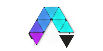 Nanoleaf Black panels turned on