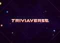 Netflix's Triviaverse logo on a purple space-themed background.