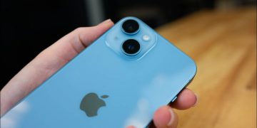 Close up of IPhone 14 camera
