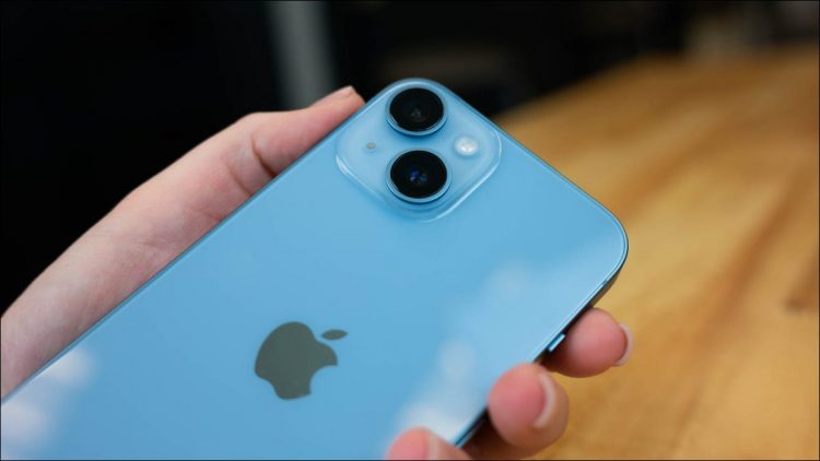 Close up of IPhone 14 camera