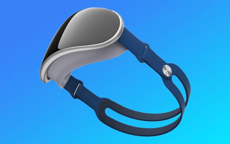 Apple mixed reality glasses render - bottom view.