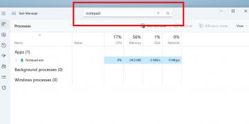 Windows 11 Insider preview gives Task Manager a search function