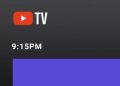 YouTube TV Clock