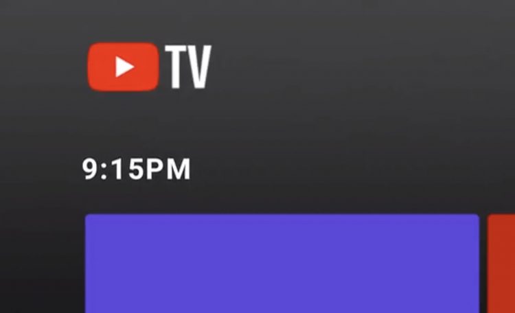 YouTube TV Clock
